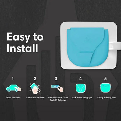 Reusable Silicone Refueling Gloves Waterproof Magnetic Storage Gloves Universal Washable Durable Silicone Gas Pump Hand Gloves