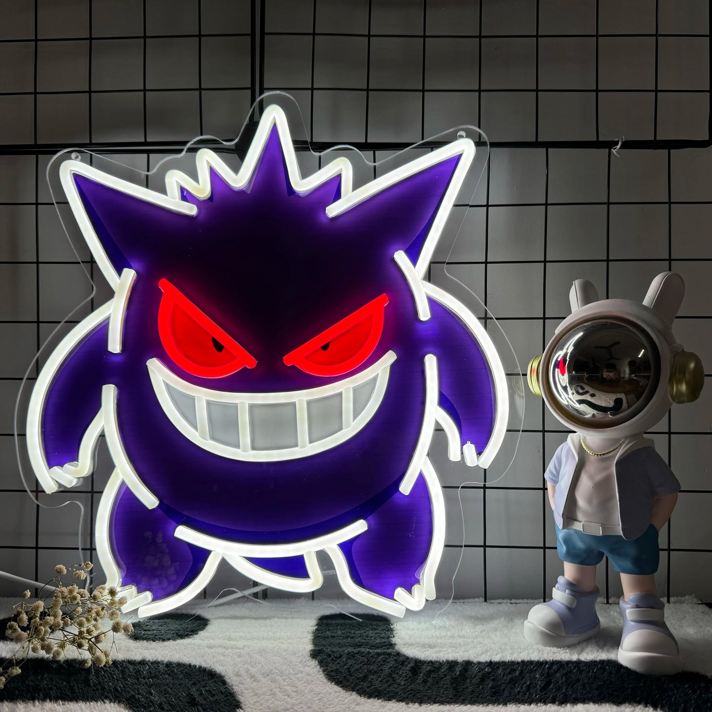 Pokemon Cool Gengar Acrylic Neon Sign LED Light USB Powered Artwork for Home Festival Home Decor Party Birthday Gift For Kids