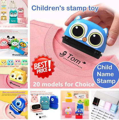 Name Stamp Clothing for Student Clothes Chapter Custom School Uniform Cartoon Pattern Style Waterproof Wash not Faded Stamp