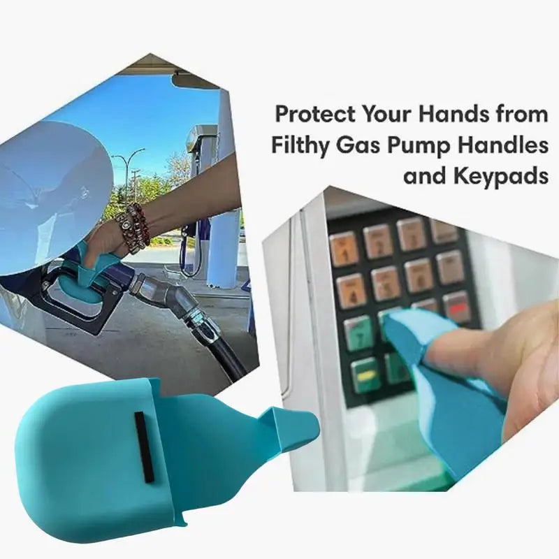 Reusable Silicone Refueling Gloves Waterproof Magnetic Storage Gloves Universal Washable Durable Silicone Gas Pump Hand Gloves