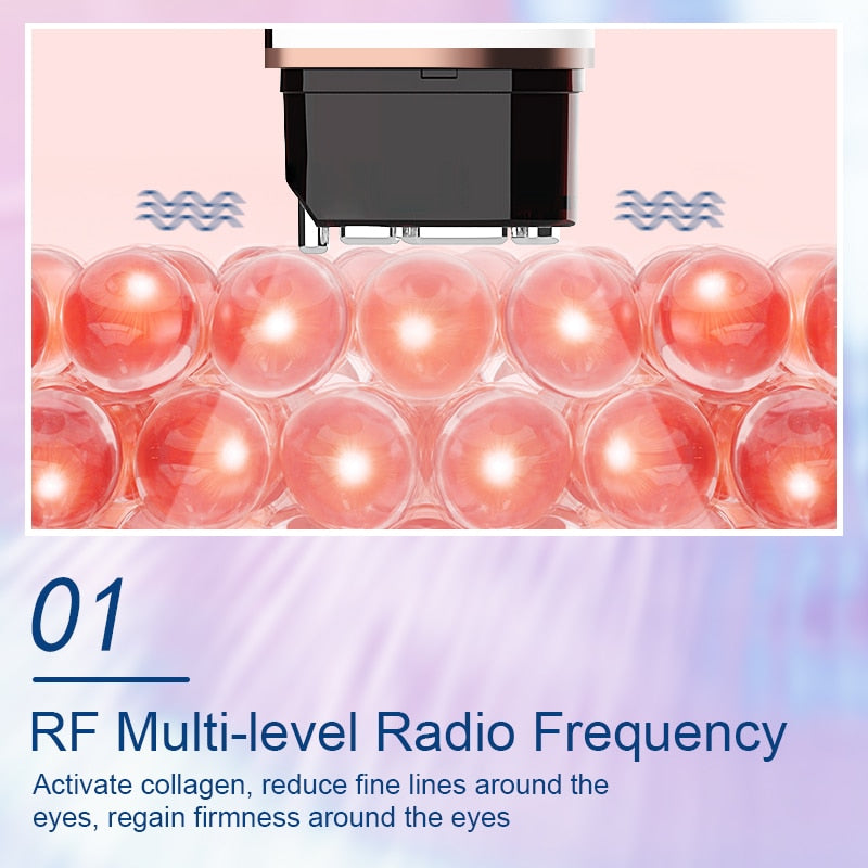 ANLAN RF Eye Massager RF Lifting EMS Beauty Device Skin Lifting Firming Dark Circle Eye Bag Removal Face Firming Wrinkle Removal