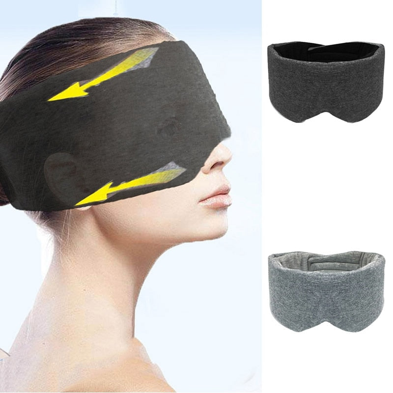 Cotton Sleeping Eye Mask Cover Shade Patch Women Men Blindfold Sleep Aid Masks Eyeshade Travel Relax Rest Night Eyemask Eyepatch