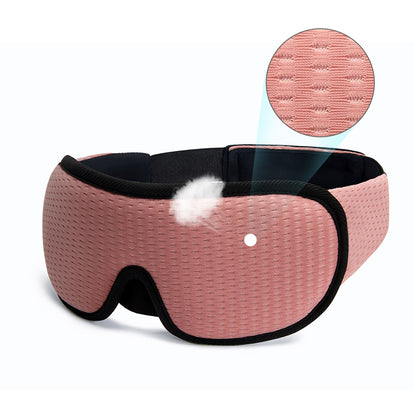 New Brand 3D Sleeping Mask Block Out Light Sleep Mask For Eyes Slaapmasker Eye Shade Blindfold Sleeping Aid Face Mask Eyepatch