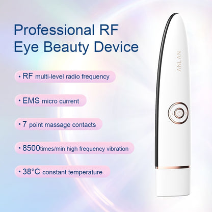 ANLAN RF Eye Massager RF Lifting EMS Beauty Device Skin Lifting Firming Dark Circle Eye Bag Removal Face Firming Wrinkle Removal
