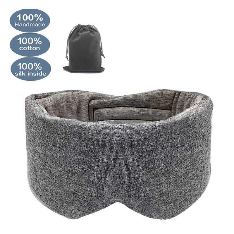 Cotton Sleeping Eye Mask Cover Shade Patch Women Men Blindfold Sleep Aid Masks Eyeshade Travel Relax Rest Night Eyemask Eyepatch