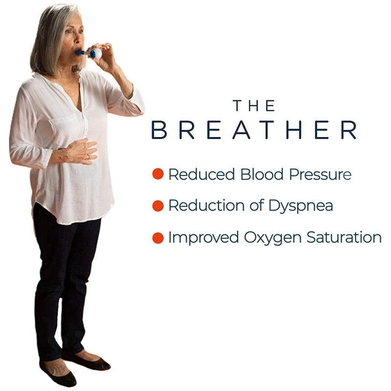 Natural Breathing Lung Recovery Trainer Is Used For Drug-Free Breathing Treatment. Breathing Is Easier.